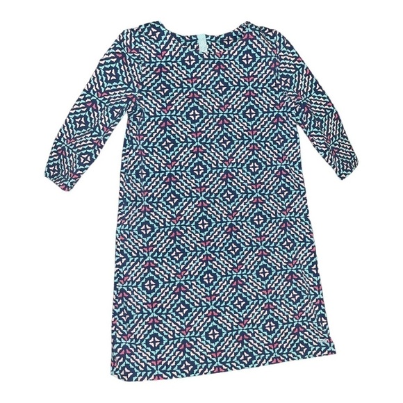 Vineyard Vines Other - VINEYARD Vines Girls 3/4 Sleeve Multi Colored Whale Tail Print Dress Size M10/12